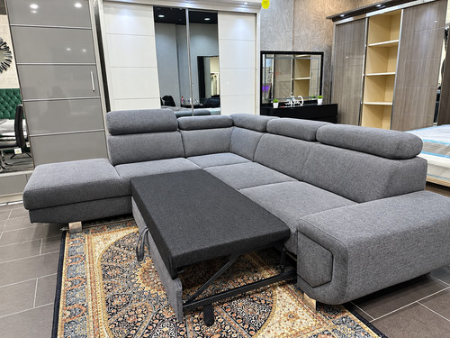 Artic grey corner sofa - artic, bed