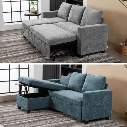 Shaped corner sofa - l-shaped, bed