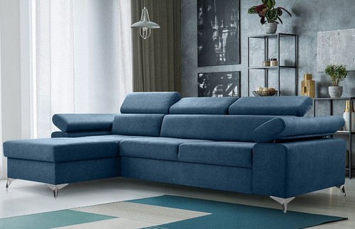 Shaped corner sofa - sofa, bed