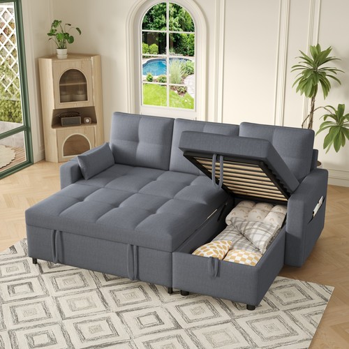 Shaped corner sofa bed - l,
