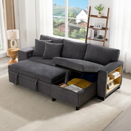 Grey shaped corner pull - l,
