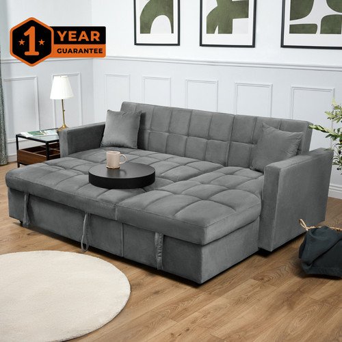 Velvet corner sofa - velvet,