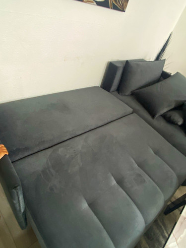 Grey fabric shape corner - l-shape,