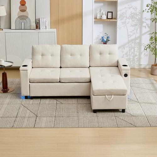 Shaped sofa bed seater - sofa,