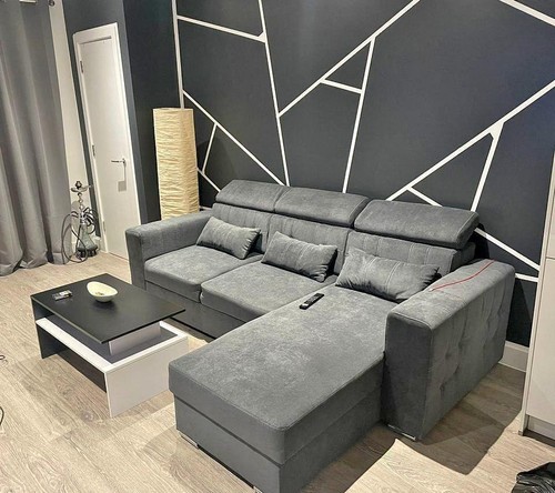 Shaped corner sofa bed luca - sofa,