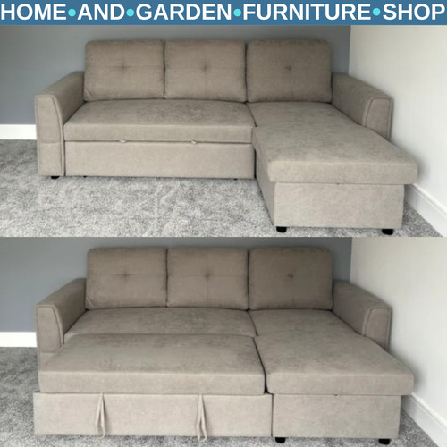 Grey corner sofa bed seater - corner,