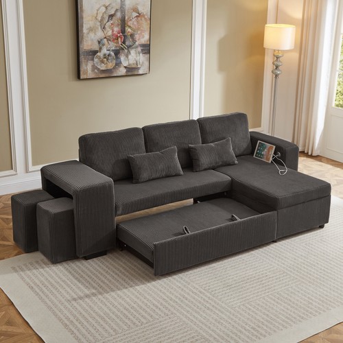 Corner sofa bed - sofa, l