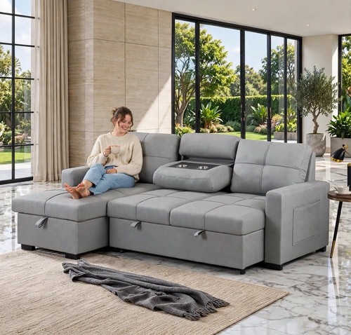Seater corner sofa bed - seater,