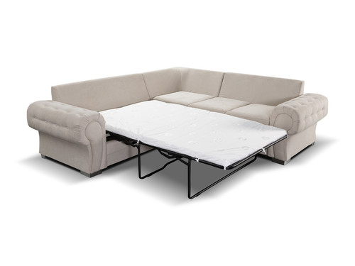 Corner sofa bed cream - cream, 5