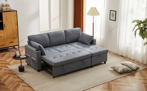 Shaped corner sofa bed - l,