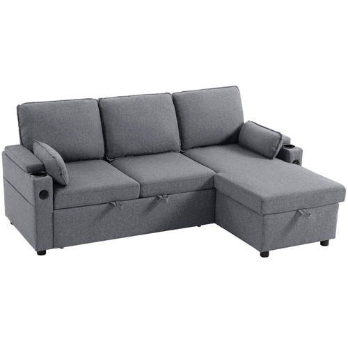 Corner sofa bed shaped - corner,