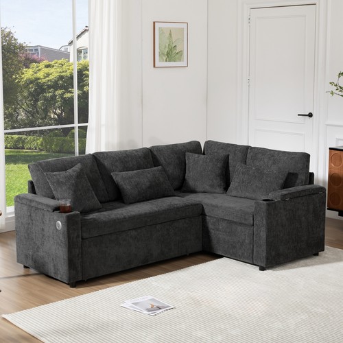 Shaped corner sofa - corner, bed