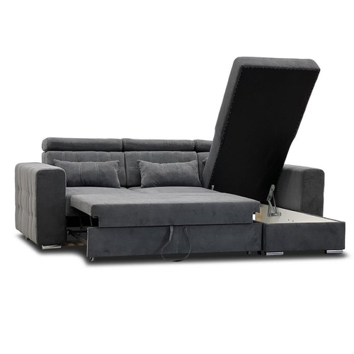 Miami grey fabric reversible - miami,