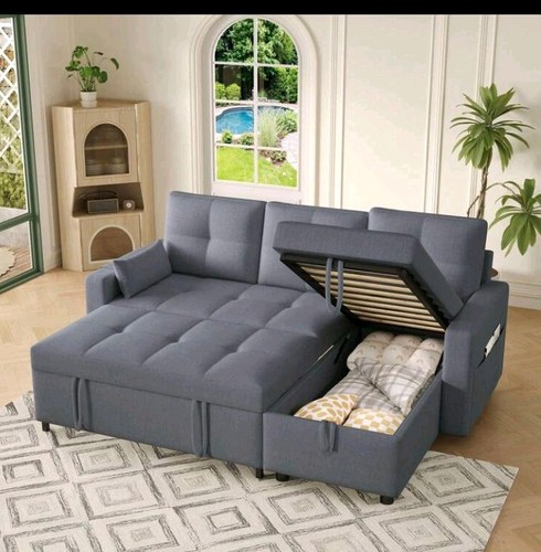Shaped corner sofa - sofa, bed