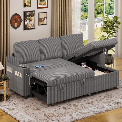 Corduroy shaped corner - l, sofa