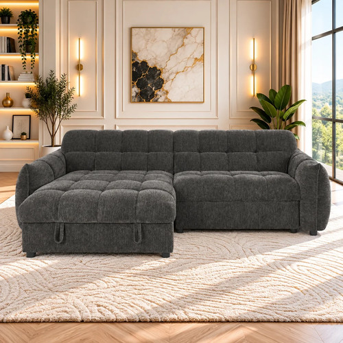 Shape corner sofa bed with - l,