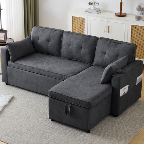 Shaped sofa bed seater - sofa,